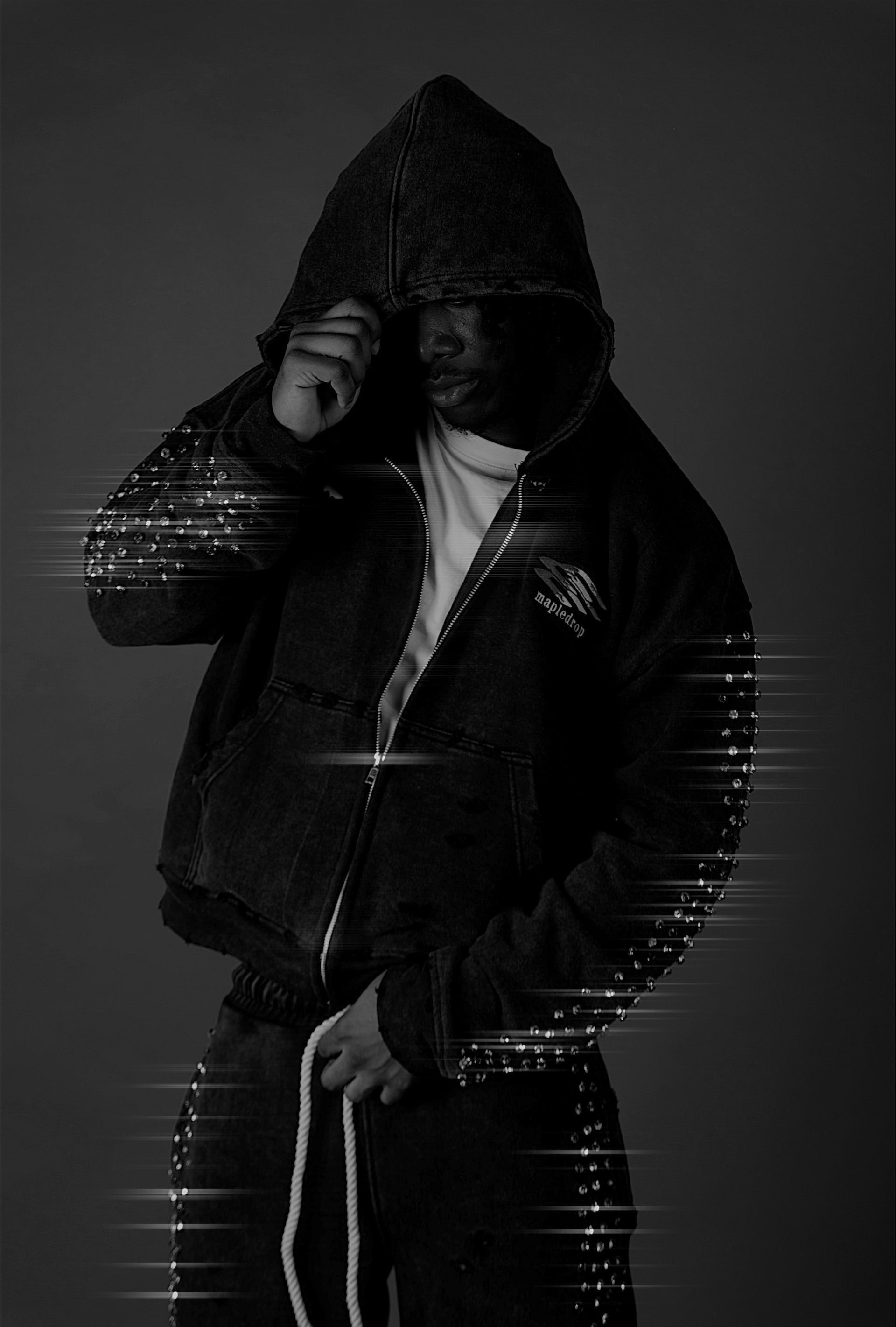 “Dirty Riches” Diamond ZipUp