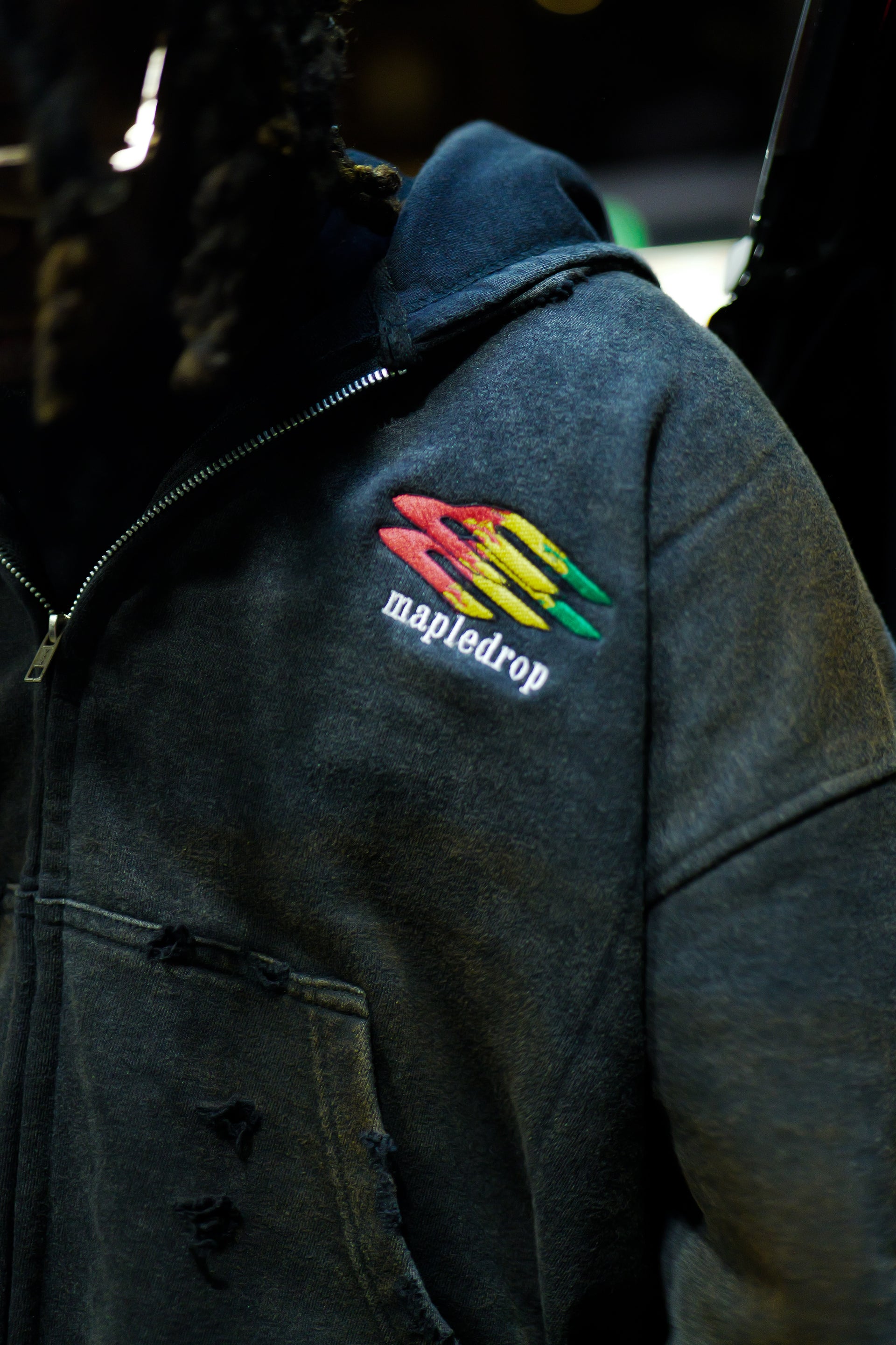 “Dirty Riches” Diamond ZipUp